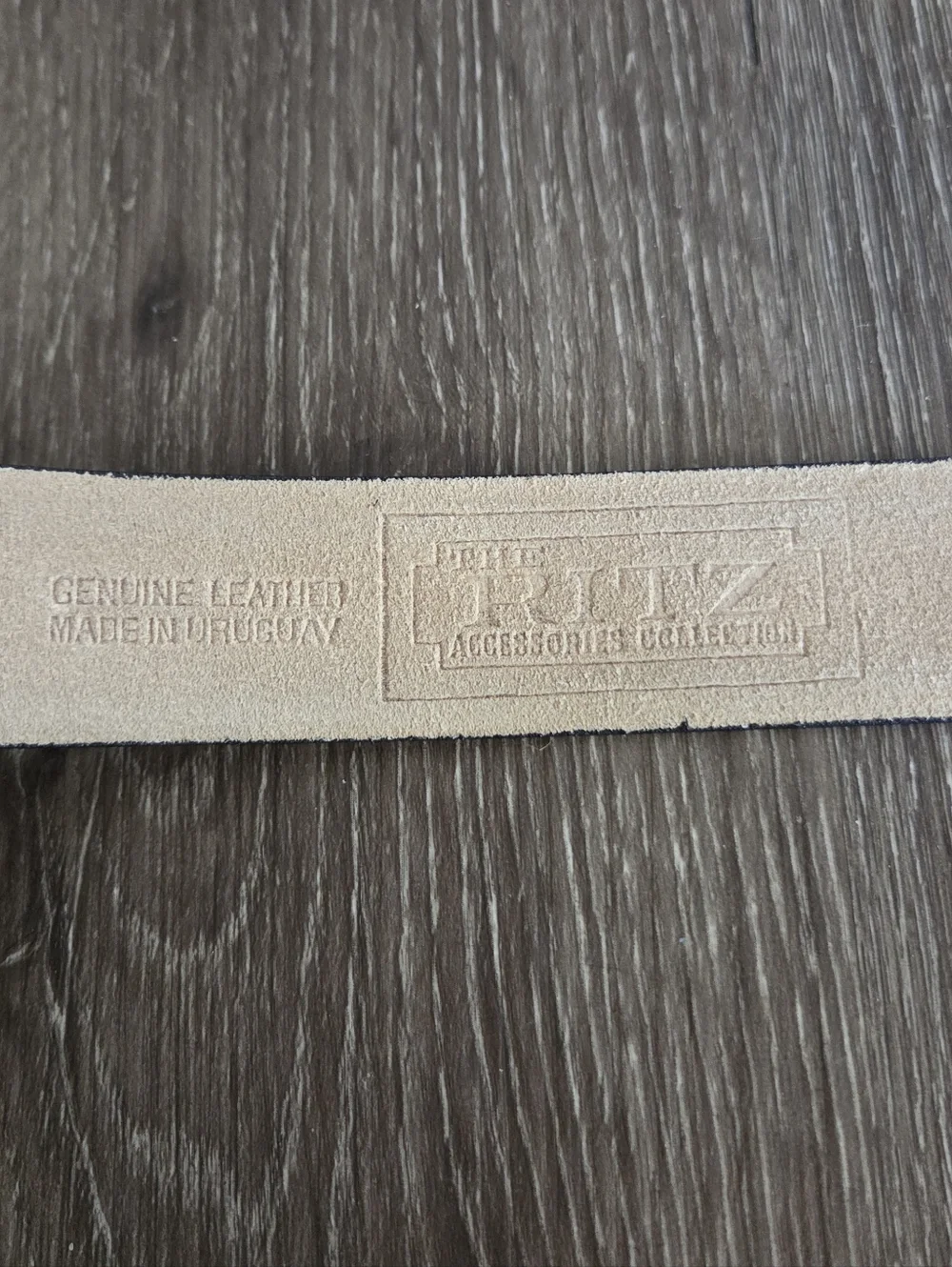 Vintage Navy Leather Belt with Gold Buckle